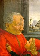 Domenico Ghirlandaio An Old Man and his Grandson oil on canvas